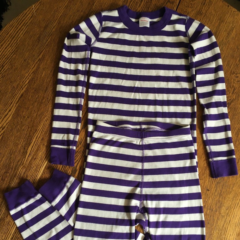 Pajamas Hanna Andersson Kids Girl Purple and White Youth Size 10